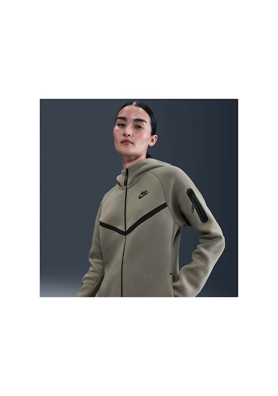 Nike Sportswear Tech Fleece Windrunner Full-zip Kadın Yeşil Günlük Stil Sweatshirt Hv6747-320 Haki