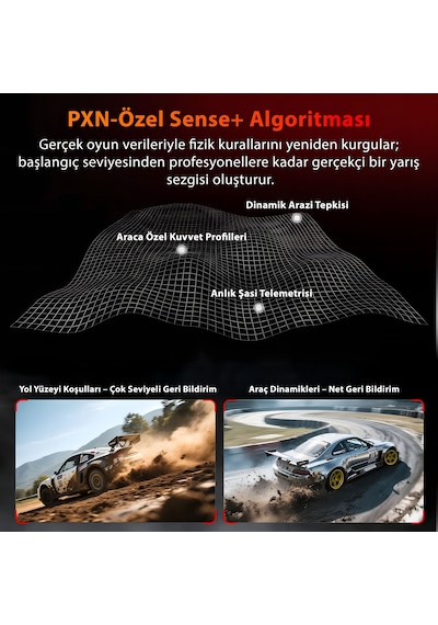 Pxn Vd6 Direct Drive Yarış Direksiyon Seti Bundle - 6nm Servo Motor - Pc Ve Laptop Uyumlu