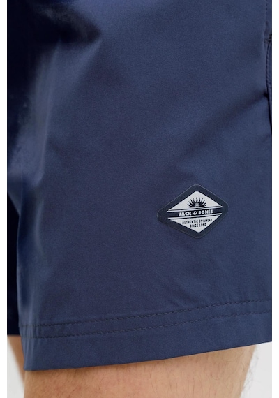 Jack & Jones Jpstmauı Tropic Erkek Deniz Şortu Regular Fit Siyah Mayo Şort Laçivert