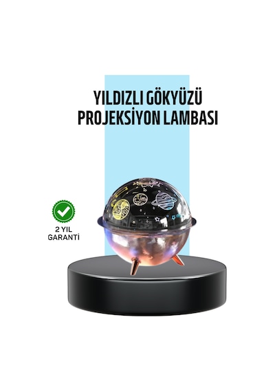 Galaksi Ve Yıldız Efektli Nemlendirici Muratech - 27 Işık Projektörü