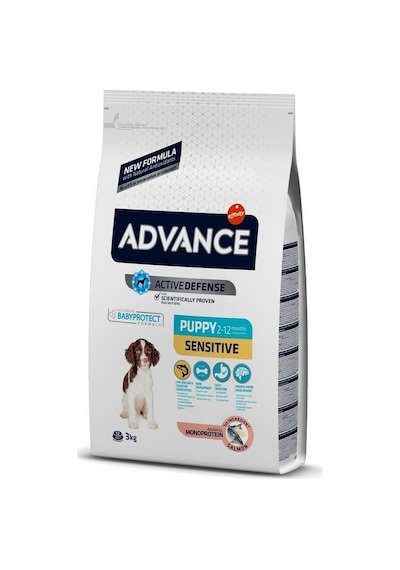 Advance Puppy Sensitive Somonlu Hassas Yavru Köpek Maması 3 KG