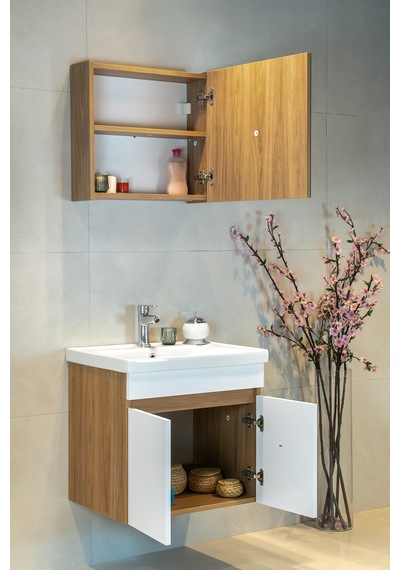 Star Banyo Dolabı Seti 60 Cm Egzotik Meşe & Parlak Beyaz Aynalı Lavabolu Mdf Egzotik Meşe & Parlak Beyaz Star Banyo Dolabı Seti 60 Cm Egzotik Meşe & Parlak Beyaz Aynalı Lavabolu Mdf Egzotik Meşe & Parlak Beyaz