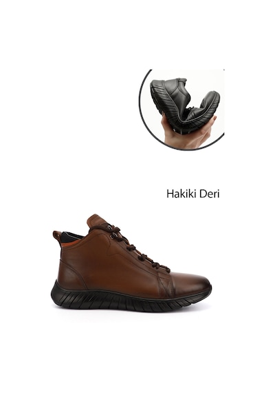 Gönderi(R) Gönderi R Erkek Taba Antik Fermuarlı Hakiki Deri Bot Dkmb73542609