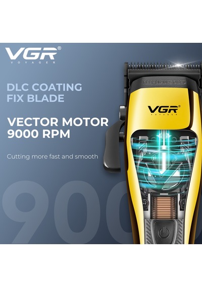 V-015 Saç Sakal Tıraş Makinesi 9000 Rpm & Ms-3627 Hoparlör Hediyeli