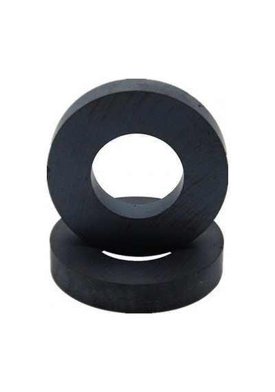 2 Adet Ferrit Mıknatıs, 80mm X D40mm X 15mm Güçlü Ferrit Kömür Seramik Halka Mıknatıs