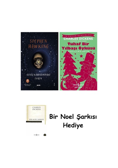 Ceviz Kabuğundaki Evren Ciltli + Tuhaf Bir Yılbaşı Öyküsü + Bir Noel Şarkısı