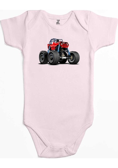 Zepplin Giyim Jeep Canavar Kamyon Mavi Bebek Body Zıbın