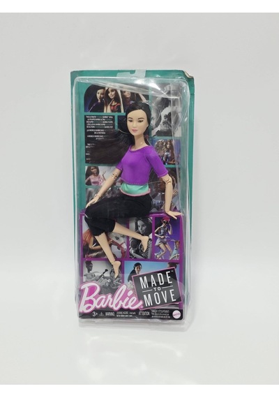 Barbie Mor Tişörtlü Sonsuz Hareket Bebeği Dhl84