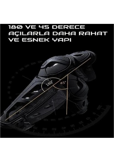 Scoyco K26 Mafsalli Dizlik Siyah