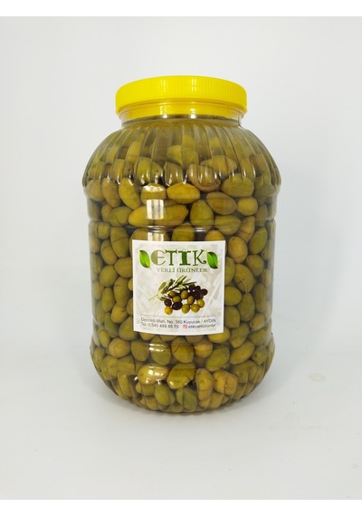 Etik Yerli Ürünler Eğri Çekirdek Cinsi Kırma Tatlanmış Zeytin 5 KG