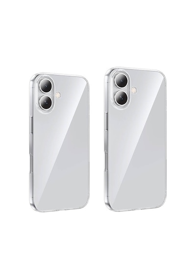 Apple Uyumlu iPhone 16 Plus Kılıf Zore Süper Silikon Kapak şeffaf Şeffaf