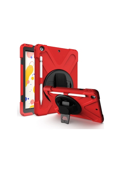 Apple İpad Air 3 10.5 Kılıf Amazing Tablet Kapak - Kırmızı Arka Kapak
