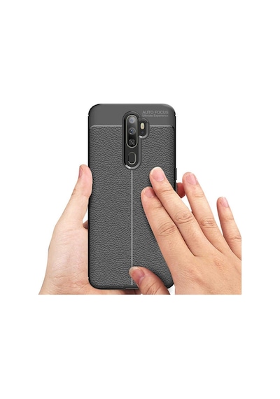 Oppo A9 2020 Deri Desenli Kamera Korumali Kalite Silikon Kilif 419296382