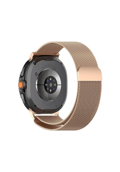 Novstrap Samsung Galaxy Watch 9 40mm 44mm İle Uyumlu Kordon Mıknatıslı Metal Çelik Hasır Kayış