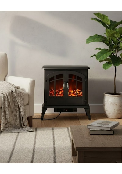 Reyo Stove Babil Isıtıcılı Çift Kademe Dekoratif Elektrikli Şömine