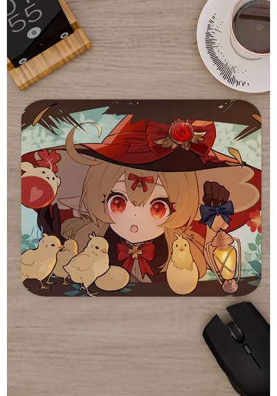 Klee Genshin Impact Anime Gacha V5 - 22x18 Gaming Mouse Pad Fare Altlığı