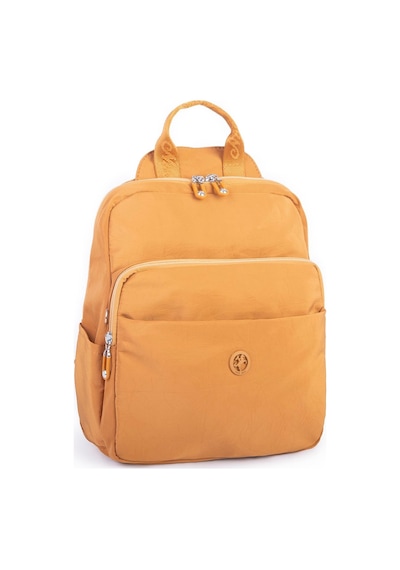 Nas Bag Kadın Çok Gözlü Su Geçirmez Water Proof Ultra Hafif Sırt Çantası Hardal