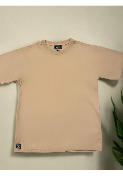 Carinos Erkek Çocuk Basic Pamuklu Tshirt-14555 Kahverengi