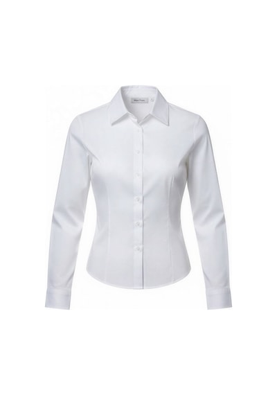 Miss Poem Kadın Beyaz Slim Fit Kol Düğme Detaylı Gömlek Beyaz