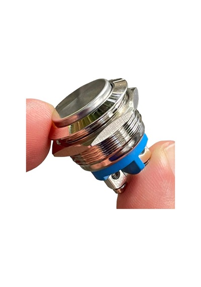 E97 19mm Metal Buton Yaylı Çıkık Kafa 1no