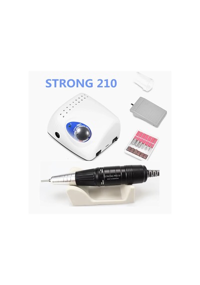 Strong 210 + Pro Iv 65w 4,5000 Rpm Elektrikli Tırnak Törpü Manikür Pedikür Freze Makinesi