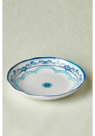 Karaca Blue Harmony Melamin Çukur Tabak 22 Cm Mavi
