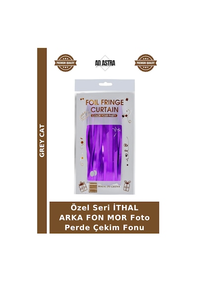 Özel Seri İthal Arka Fon Mor Foto Perde Çekim Fonu