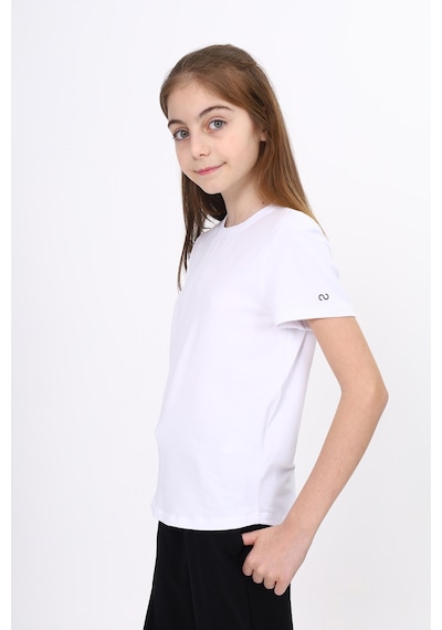 Toontoy Kids Toontoy Kız Çocuk Pamuklu Bisiklet Yaka Kısa Kollu Baskılı Basic Okul Tişört 22981 Beyaz Toontoy Kids Toontoy Kız Çocuk Pamuklu Bisiklet Yaka Kısa Kollu Baskılı Basic Okul Tişört 22981 Beyaz