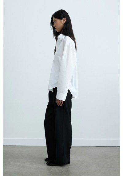 Suud Collection Beyaz Page Oversize Gömlek