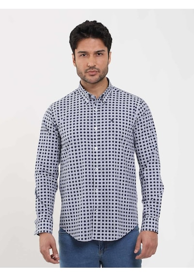 Dufy Lacivert Erkek Slim Fit Puantiyeli Brent Düğmeli Yaka Uzun Kol Gömlek - 104349-lacivert Lacivert Dufy Lacivert Erkek Slim Fit Puantiyeli Brent Düğmeli Yaka Uzun Kol Gömlek - 104349-lacivert Lacivert