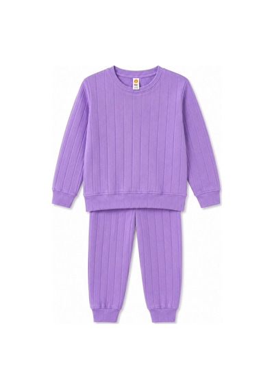 H&c Coolboy H&c Kız Çocuk Pijama Takımı Jakarlı Uzun Kollu Üst Ve Lastikli Alt 2 Li Takım Mor H&c Coolboy H&c Kız Çocuk Pijama Takımı Jakarlı Uzun Kollu Üst Ve Lastikli Alt 2 Li Takım Mor