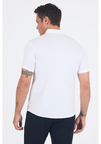 İmza Beyaz İtalyan Düğmeli Yaka Kısa Kol Cepsiz Slim Fit Gömlek 1004250255 Beyaz İmza Beyaz İtalyan Düğmeli Yaka Kısa Kol Cepsiz Slim Fit Gömlek 1004250255 Beyaz