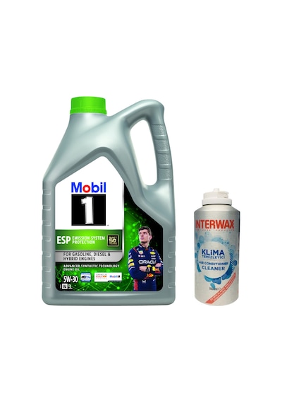 Mobil 1 Esp 5W-30 Motor Yağı 5 L + İnterwax Klima Temizleyici