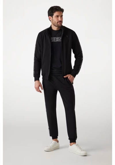 Guess Erkek Fermuarlı Sweatshirt Z2yq12k6zs1 Siyah