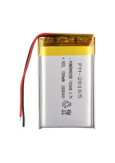 Powermaster Pm-28165 3.7v 1.200mah 703048 Soketsiz Lityum Polimer Li-po Batarya Şarj Edilebilir Pil