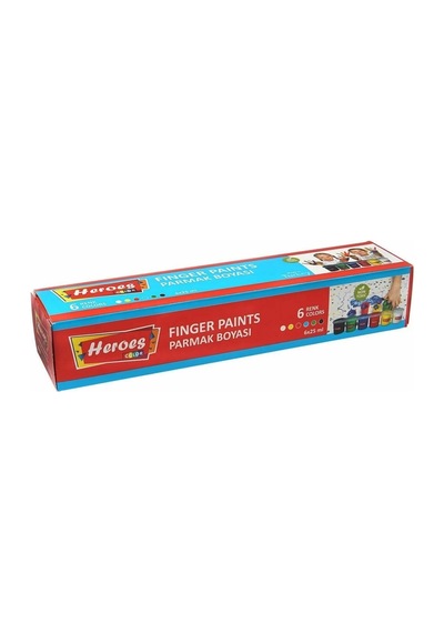 Ern-710 Heroes Color 6lı Parmak Boya - Eren Oyuncak Mavi