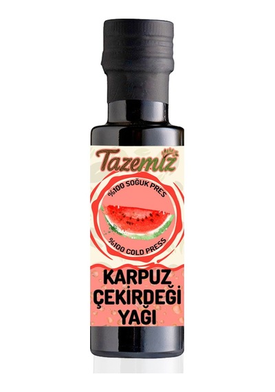 Tazemiz Karpuz Çekirdeği Yağı Soğuk Pres 100 ML