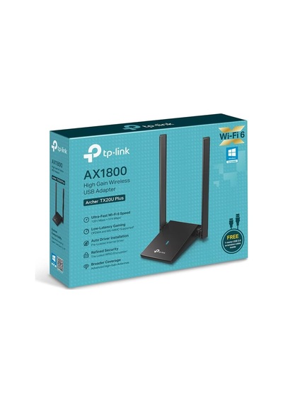 Tp-link Archer Tx20u Plus, Ax1800 Mbps Çift Antenli Yüksek Kazanı