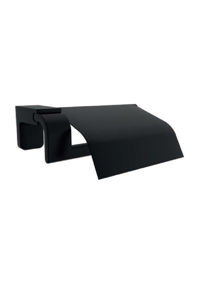 Maxıflow F1 Black Serisi Wc Kapaklı Kağıtlık Siyah