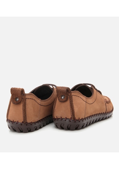 Hotiç Erkek Nubuk Deri Bej Rahat Günlük Loafer