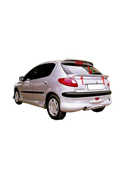 Peugeot 206 Spoiler Camaltı Fiber 1998 2012
