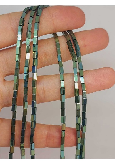Bileklik Boy Hematit Taşı Dizi 2 4mm 49666 Yarım Dizi 17cm Uzunluğundadır Çok Renkli