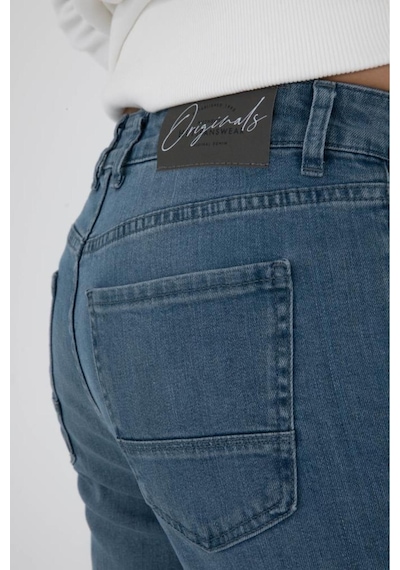 Hlt Jeans Hlthe003001 Taşlamalı Regular Fit Likralı Erkek Denim Kot Pantolon