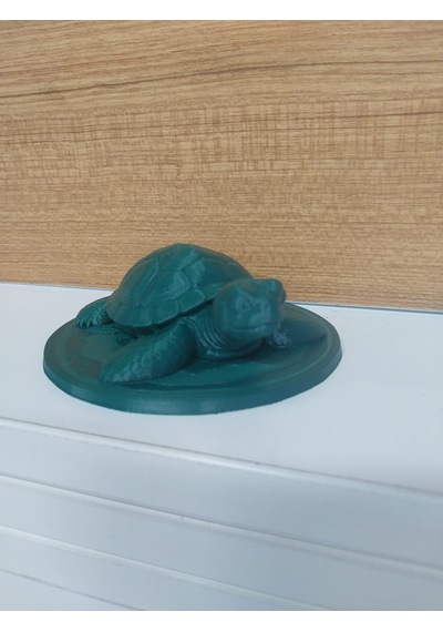 Topçu 3d Baskı Dekoratif Kaplumbağa Figürü / Masaüstü Aksesuar -