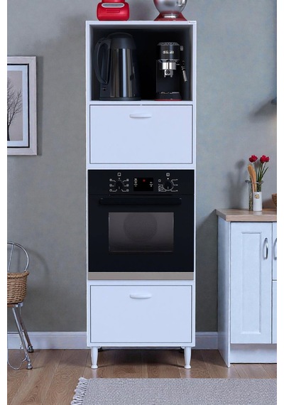 Eliusta Luno 2 Kapaklı Modüler Dolap Fırın Dolabı 60x185,9x56 Cm Geniş Kapasiteli Saklama Dolabı Beyaz Eliusta Luno 2 Kapaklı Modüler Dolap Fırın Dolabı 60x185,9x56 Cm Geniş Kapasiteli Saklama Dolabı Beyaz