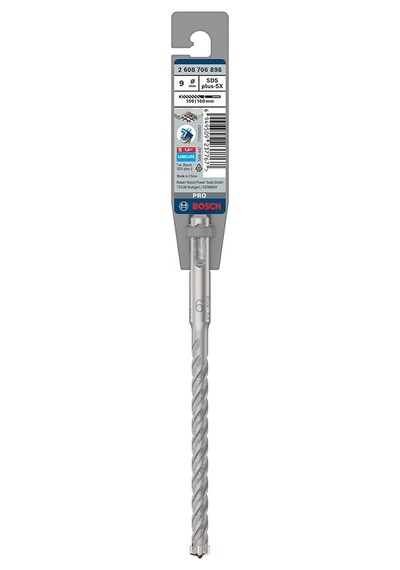 Bosch 1x Pro Sds Plus-5x Kırıcı Delici Delme Ucu Donatılı Beton, Beton, Ø 9,00 Mm, Professional Aksesuar Kırıcı Delici