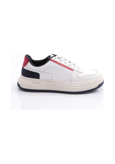 Pabucıx Pabucix Lucas Erkek Bağcikli Sneaker Ayakkabi Beyaz