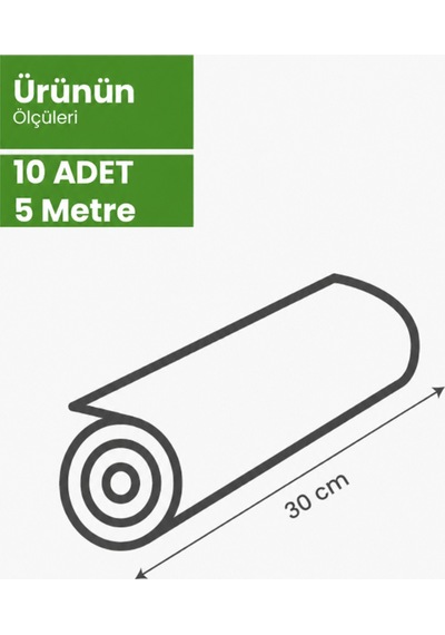 Ev Tipi Vakum Rulo En:30 Cm Boy:5 Metre 10 Adet