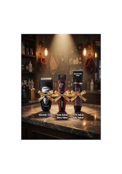 Gentlemen Shaver & Jesus Tıraş Makinası & Quattro 1461 Saç Sakal Tıraş Makinası