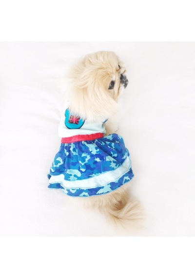 Kemique Teddy Figürlü Köpek Elbisesi